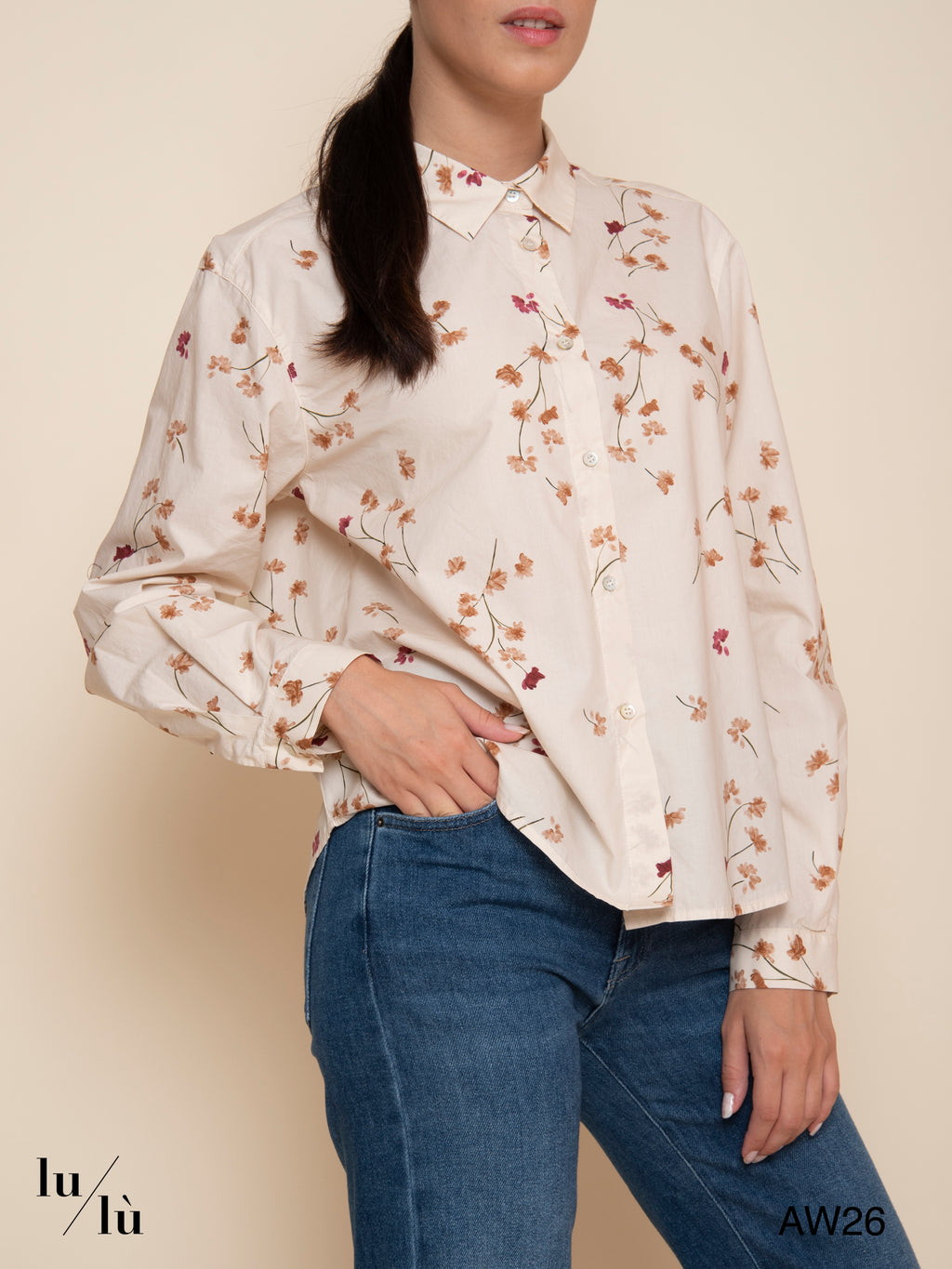 Mia - Blusa floreale in cotone