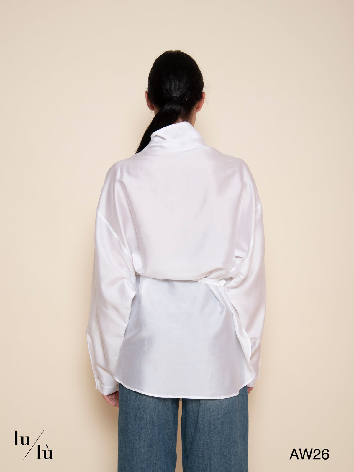 Winona - Blusa oversize in lyocell e seta