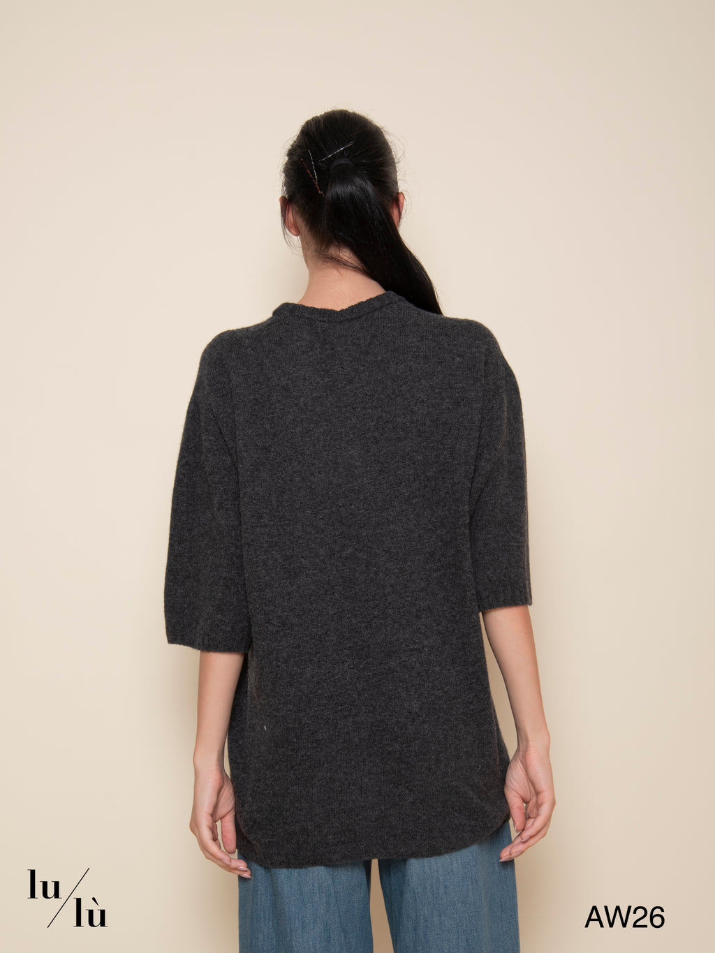 Phoebe - Maglia over in lana merino e cashmere