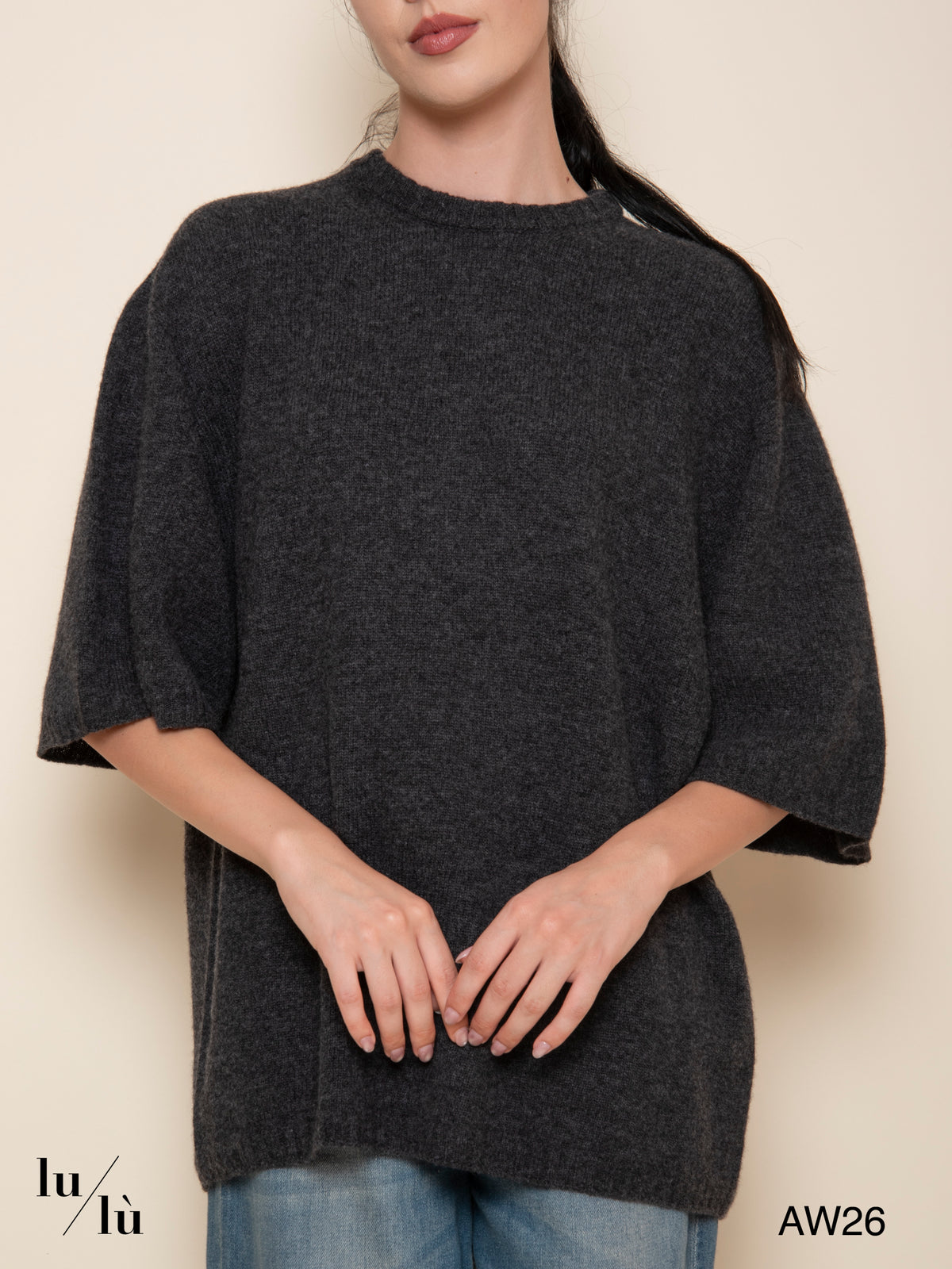 Phoebe - Maglia over in lana merino e cashmere