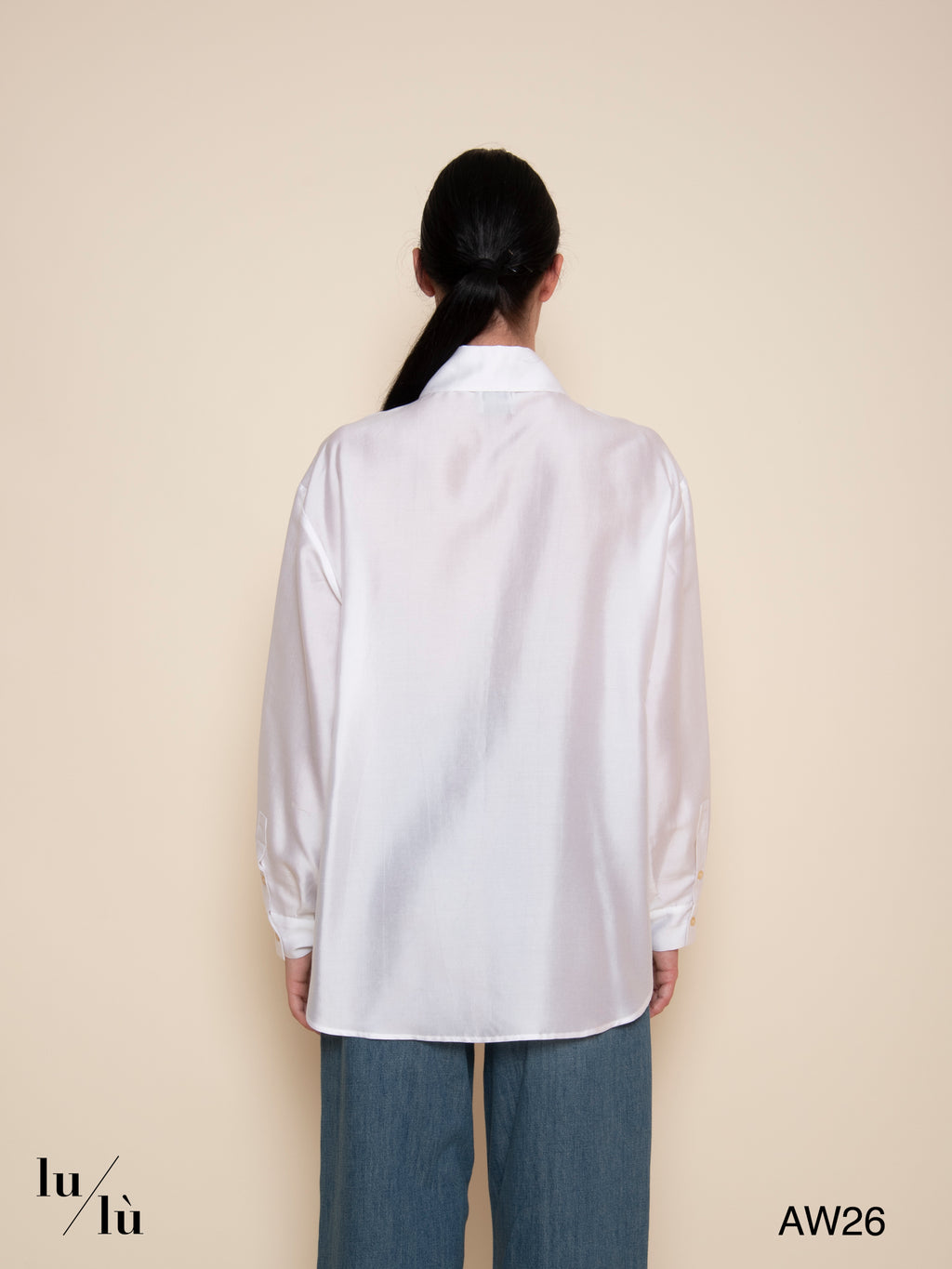 Natalie Milk - Camicia oversize in lyocell e seta