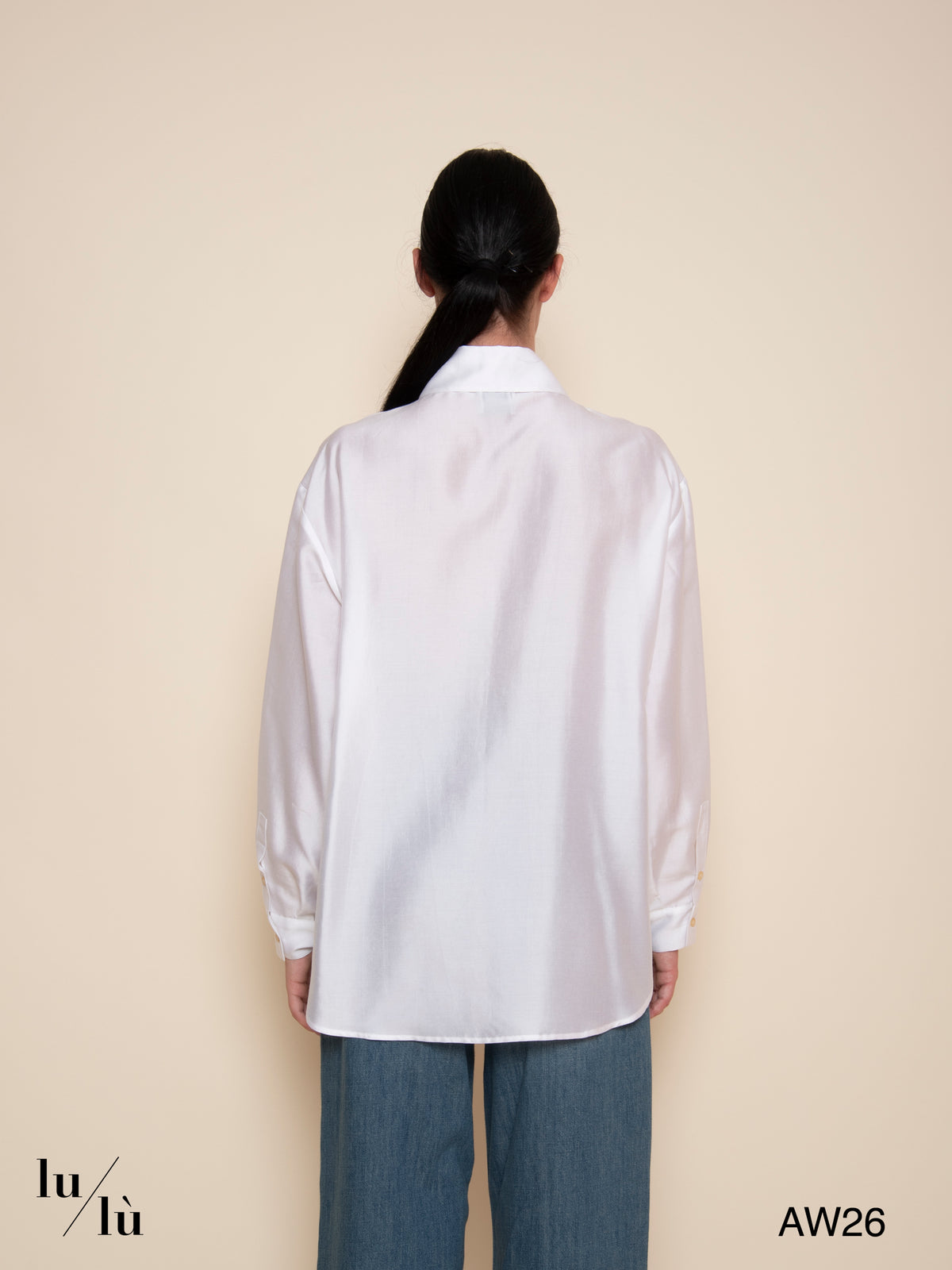 Natalie Milk - Camicia oversize in lyocell e seta
