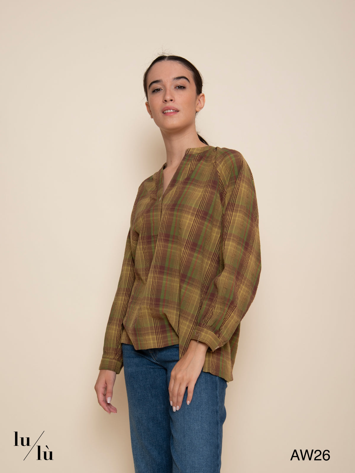 Hazel - Blusa a quadri in cotone