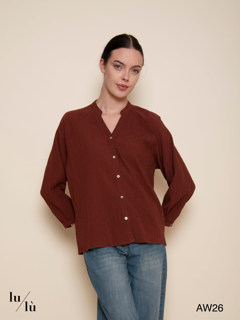 Penelope - Blusa in cotone e viscosa