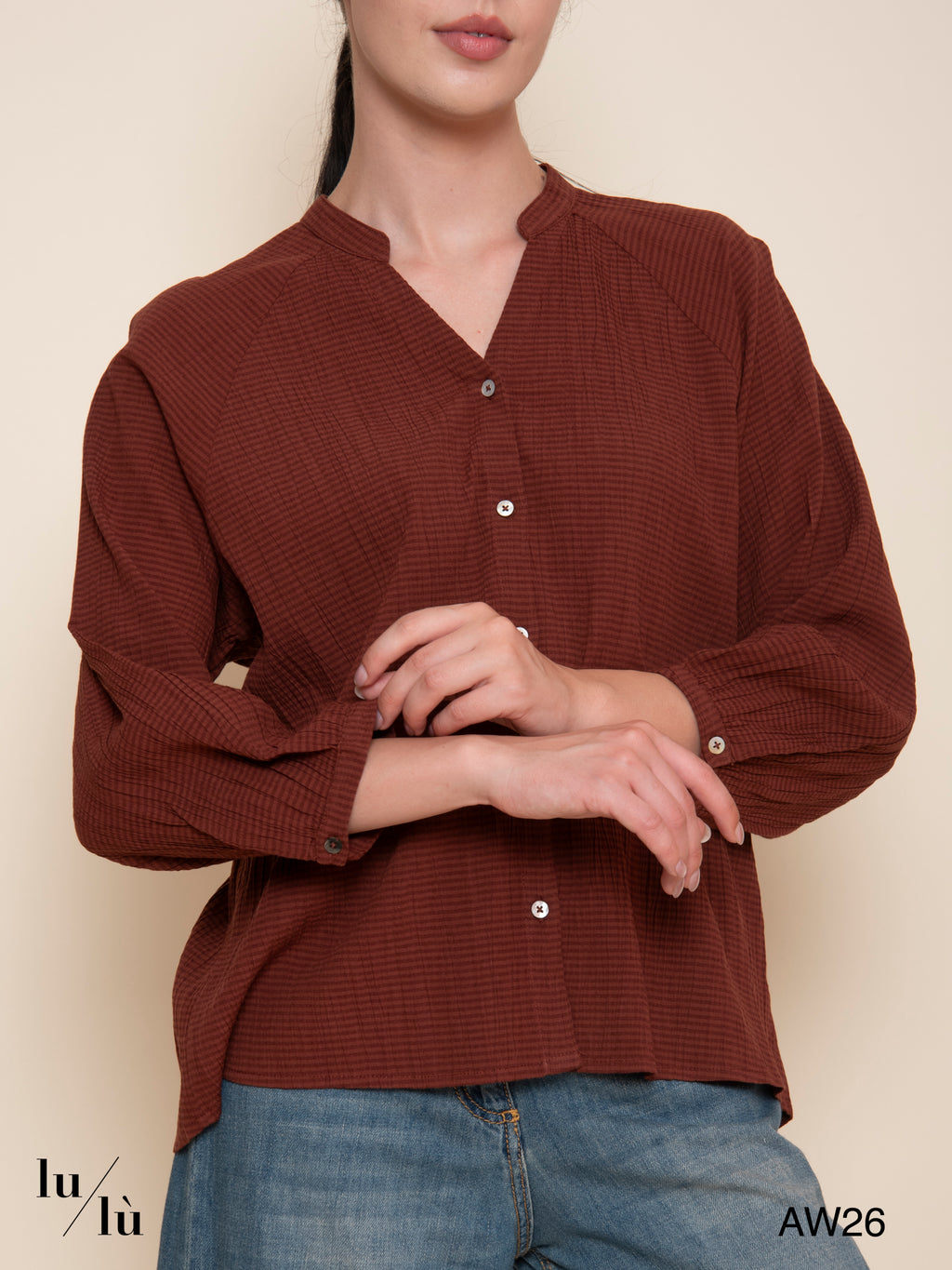 Penelope - Blusa in cotone e viscosa
