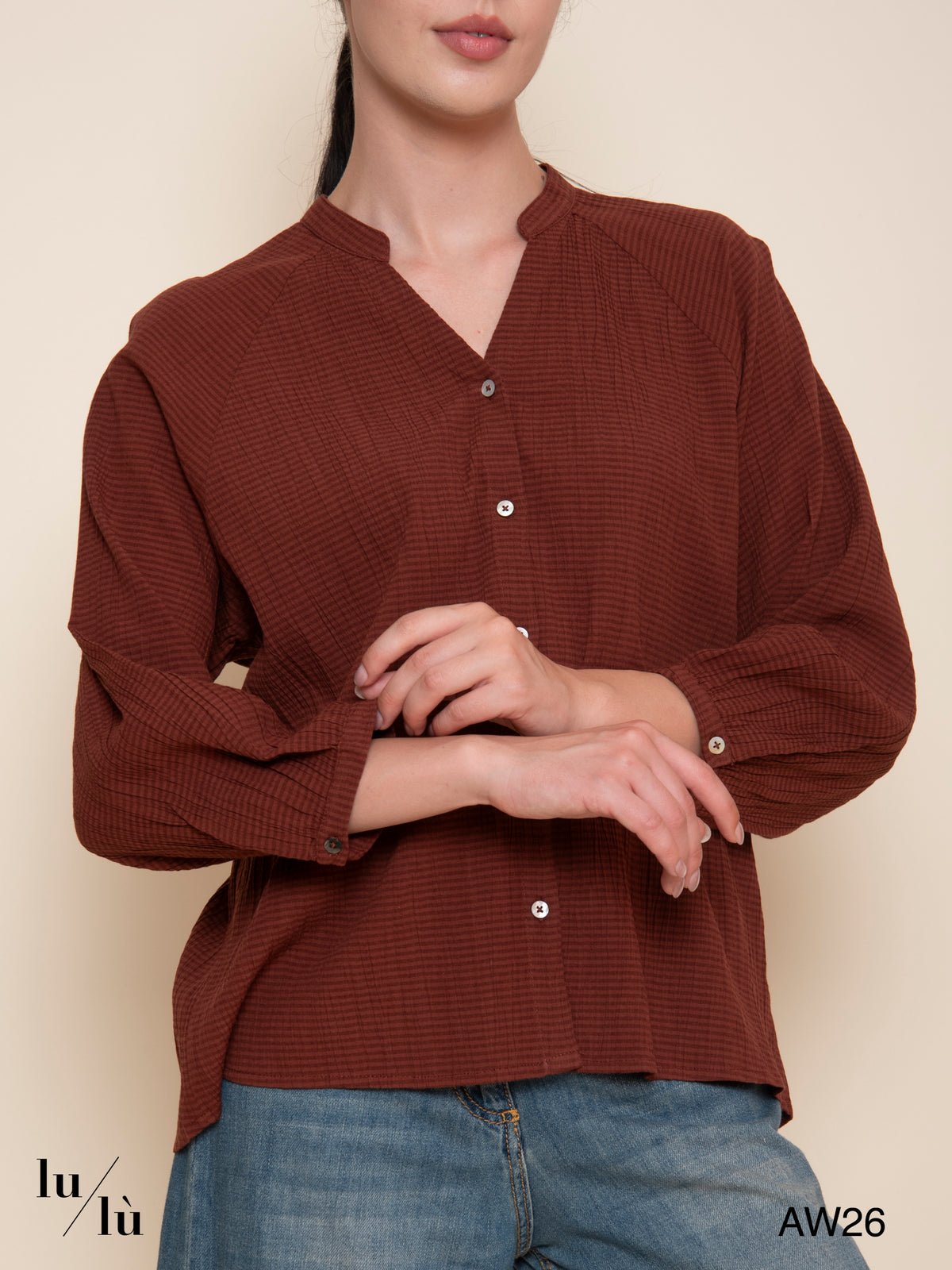 Penelope - Blusa in cotone e viscosa