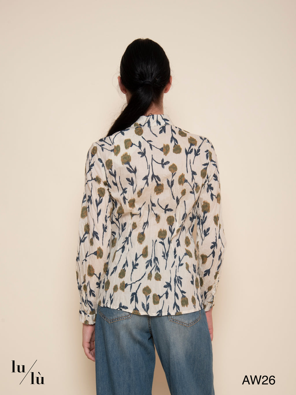 Gia - Camicia donna floreale in cotone