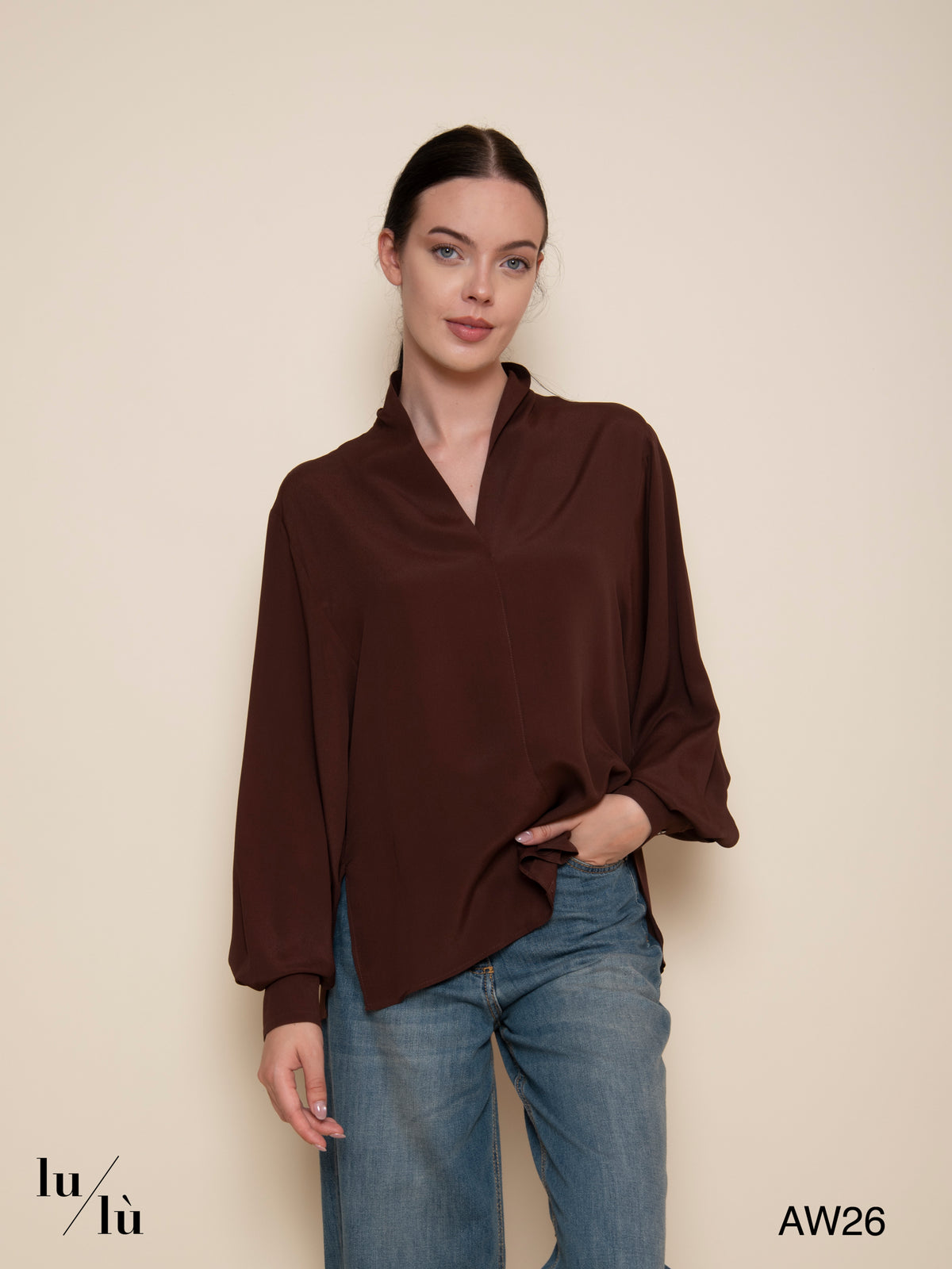 Margareth - Blusa in acetato e seta