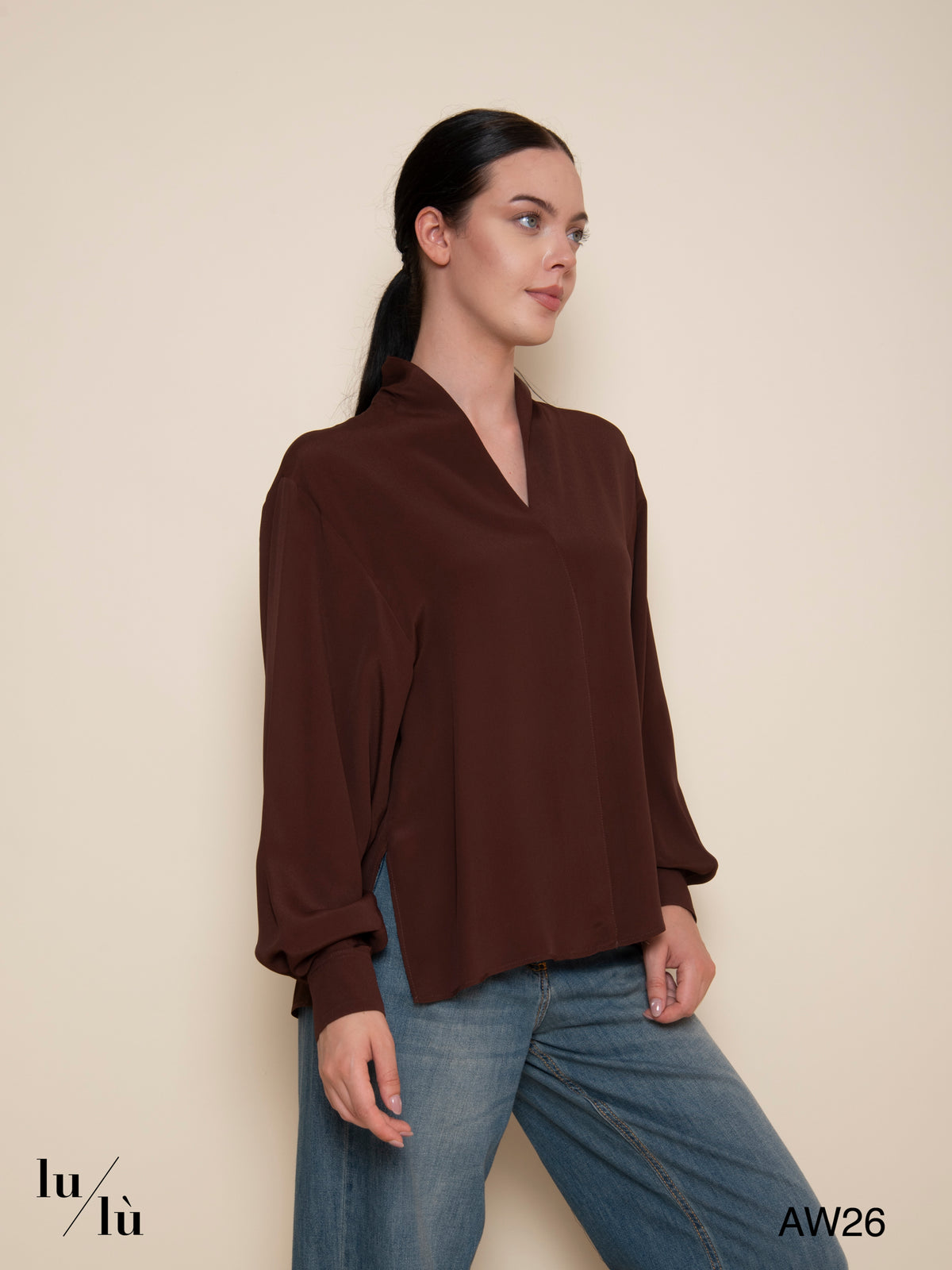 Margareth - Blusa in acetato e seta