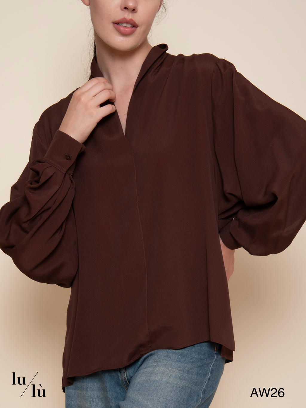 Margareth - Blusa in acetato e seta