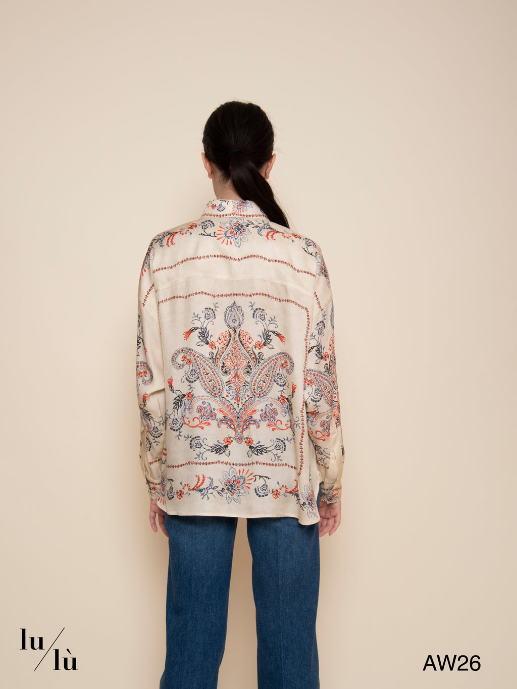 Pitanga Bis - Camicia in viscosa con stampa paisley