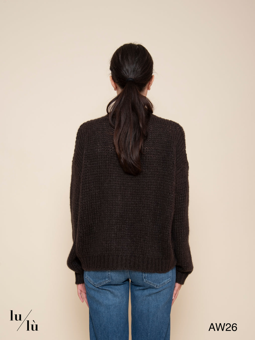 Mary Moka - Cardigan in baby alpaca con bottoni