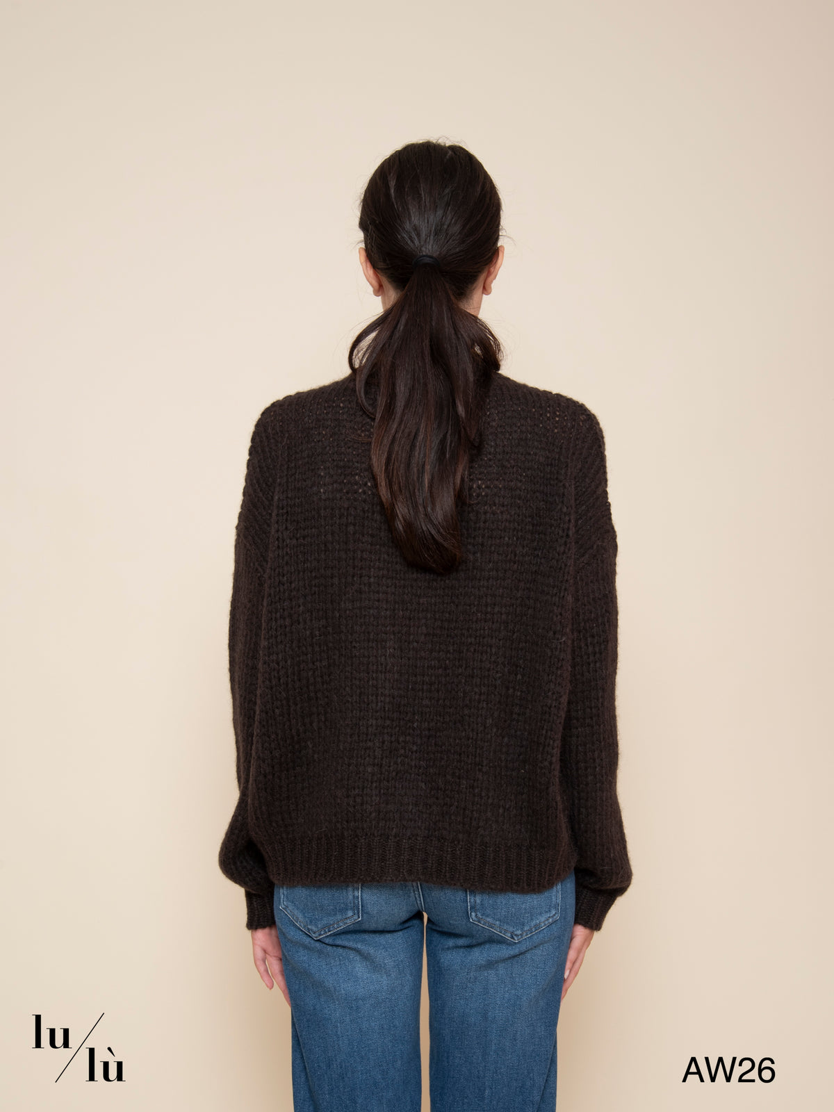Mary Moka - Cardigan in baby alpaca con bottoni