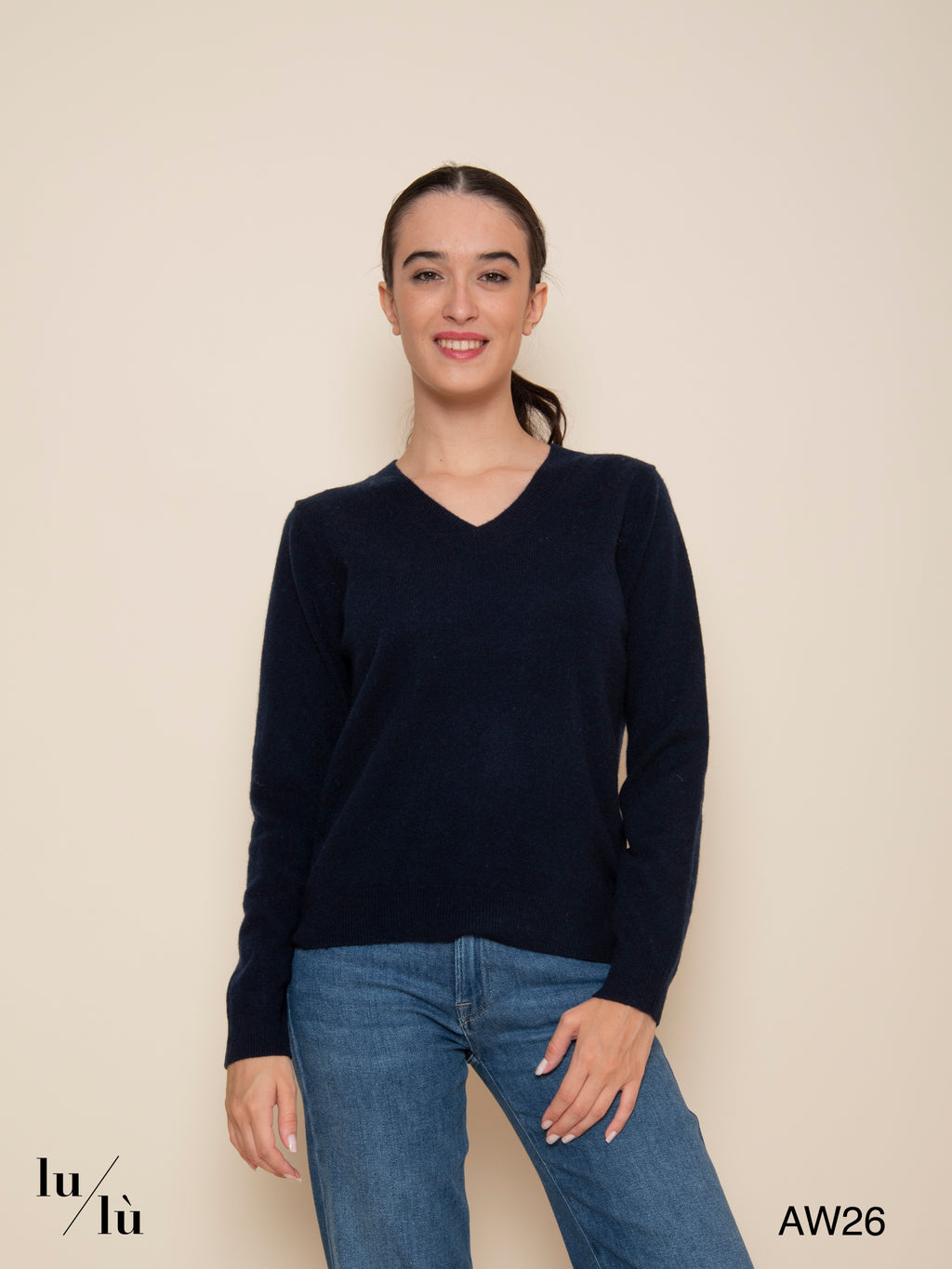 Ayla Blue - Maglia in 100% cashmere
