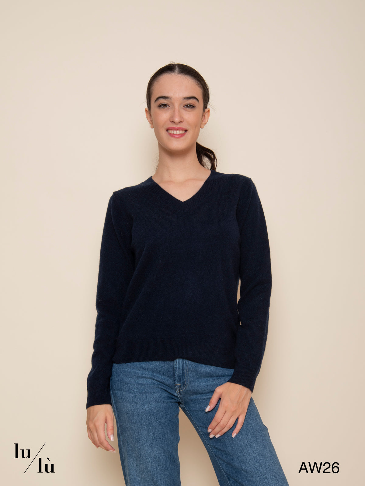 Ayla Blue - Maglia in 100% cashmere