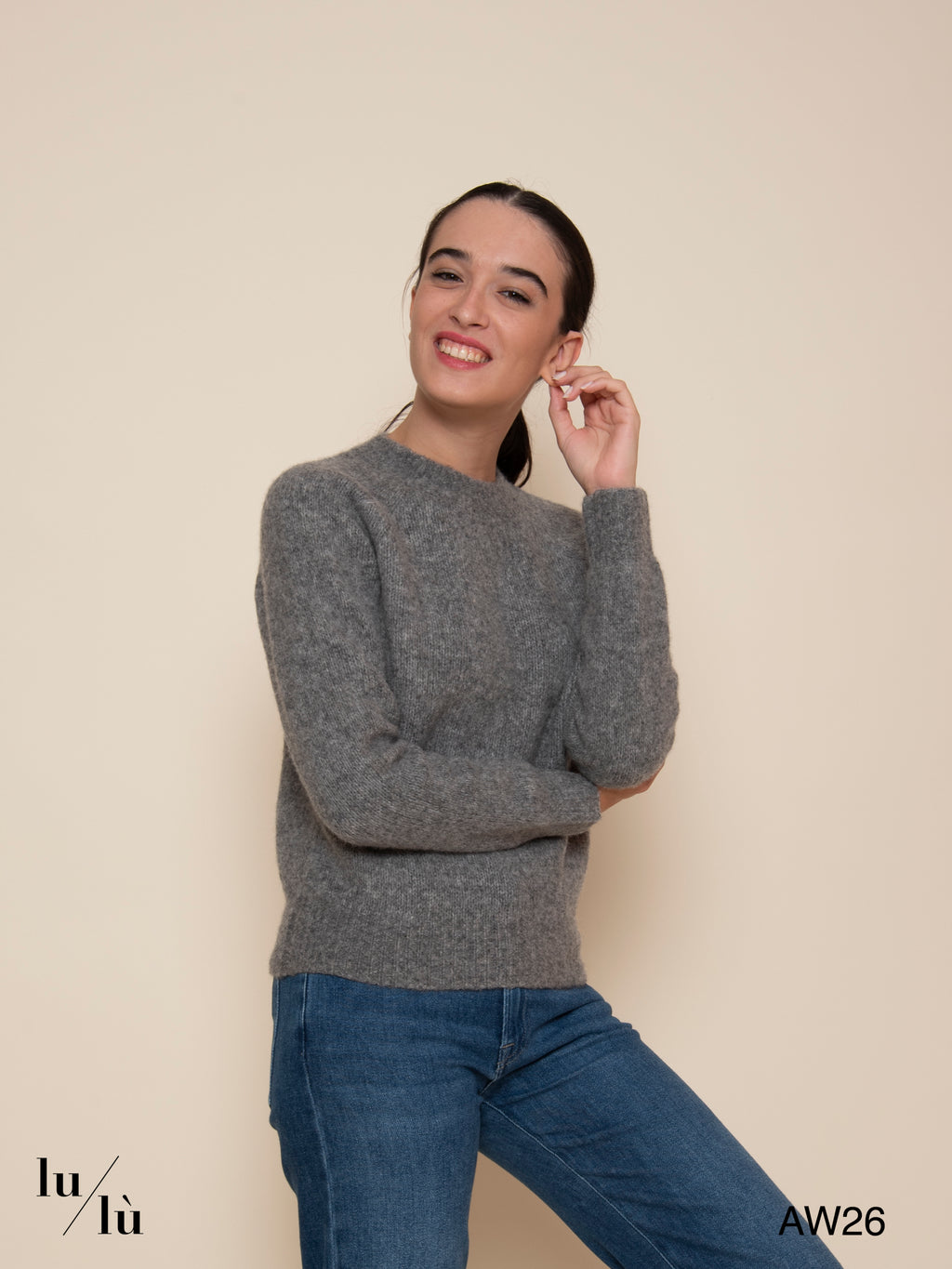 Simone - Maglia girocollo in lana d’agnello