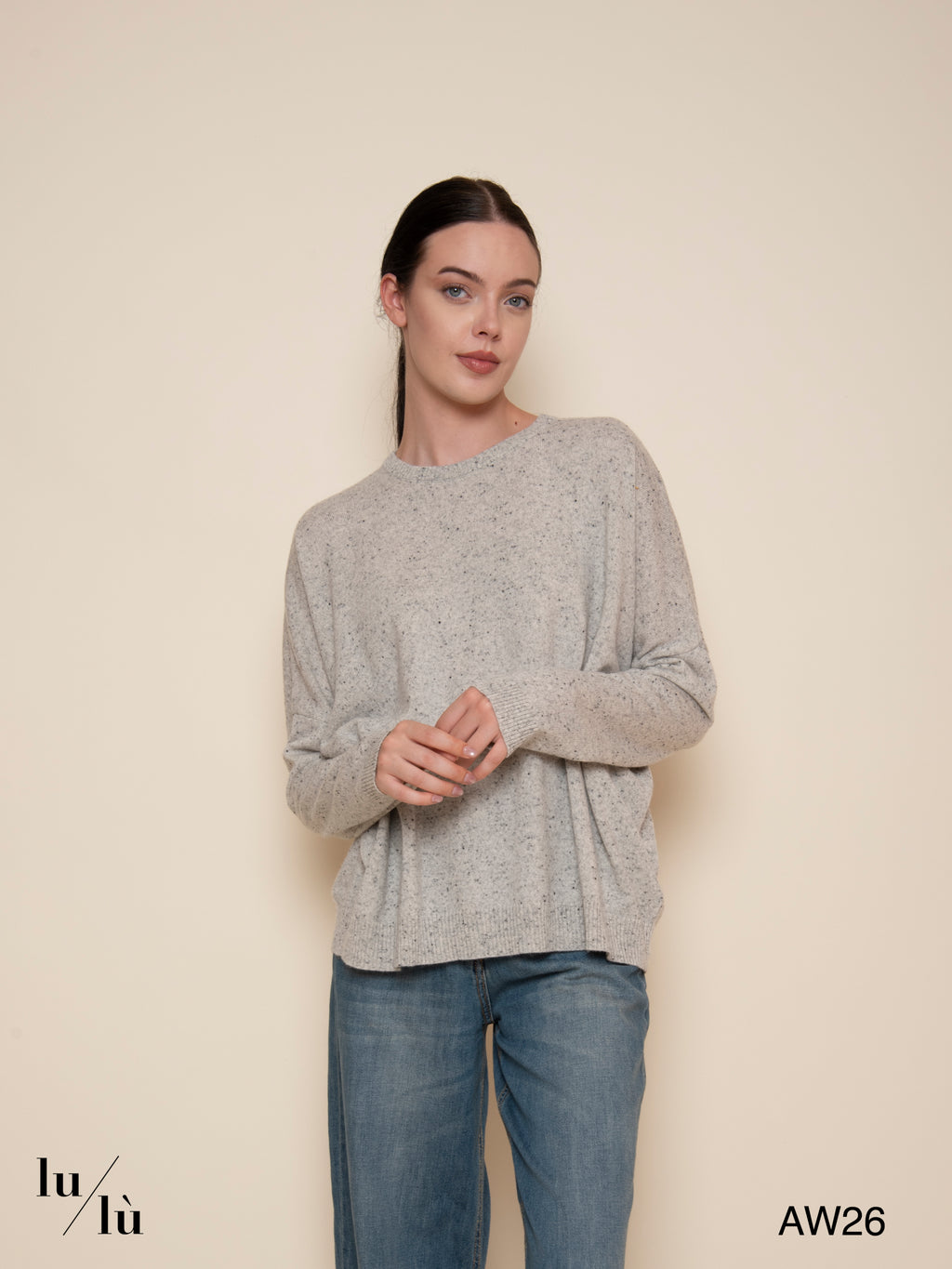Alide - Maglia girocollo in lana e cashmere