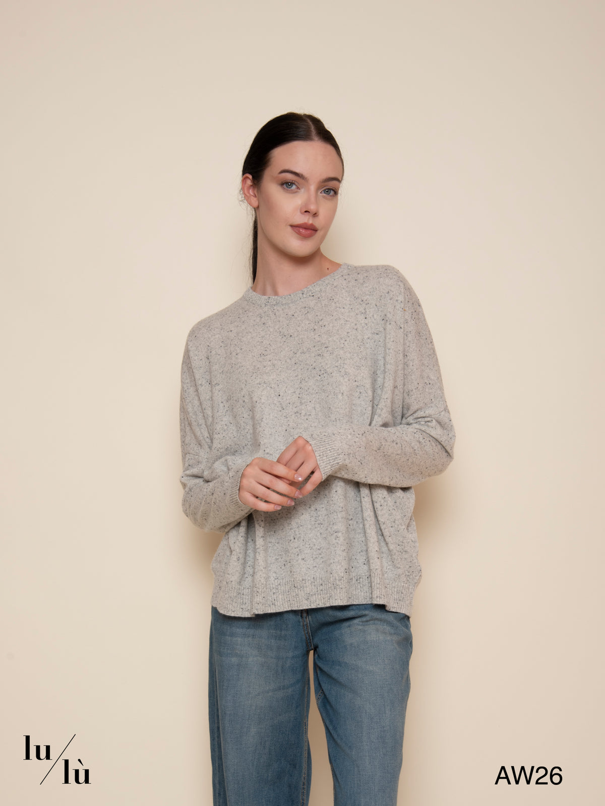 Alide - Maglia girocollo in lana e cashmere