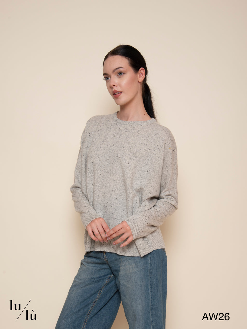 Alide - Maglia girocollo in lana e cashmere