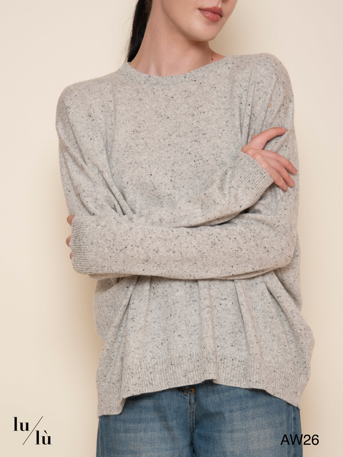 Alide - Maglia girocollo in lana e cashmere