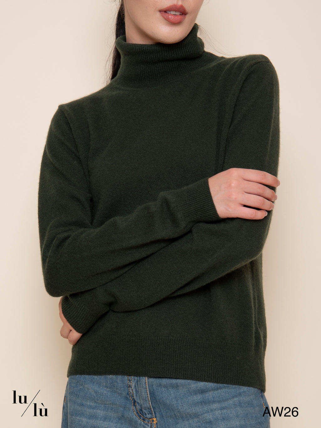 Themys Dark Artichoke - Maglione 100% cashmere