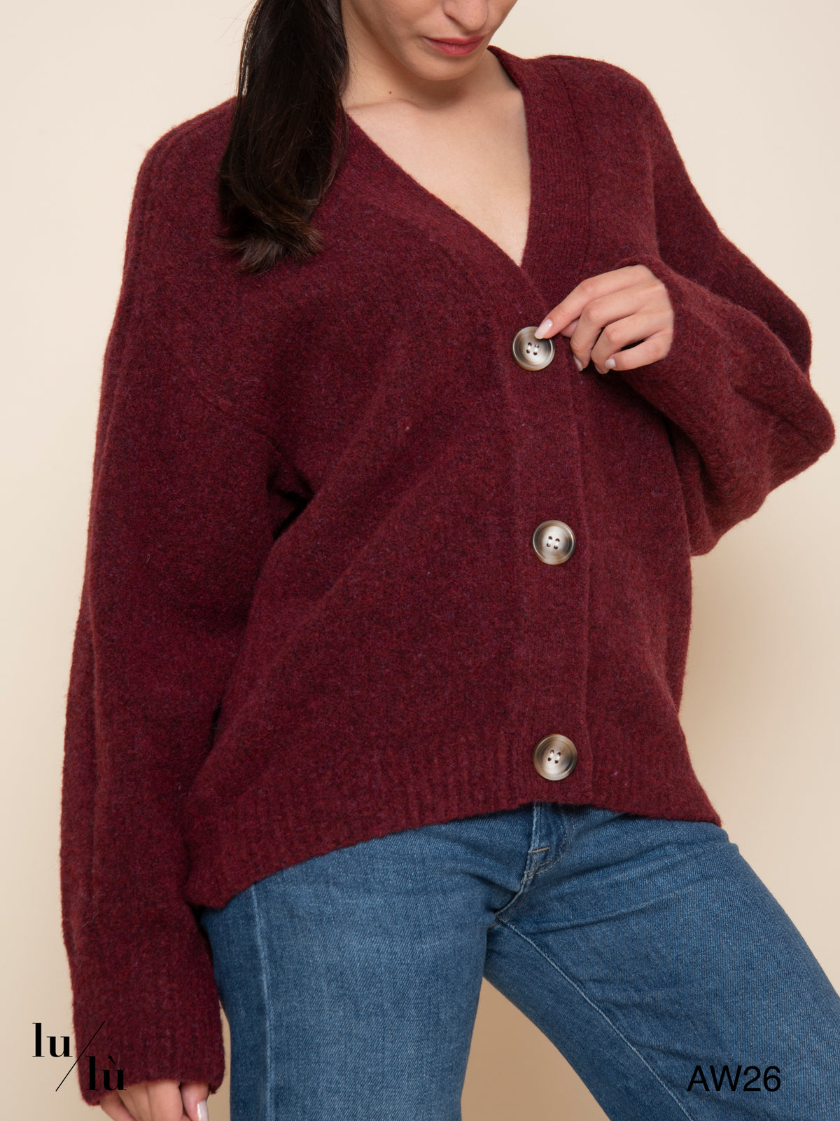 Jennifer - Cardigan in lana d’agnello