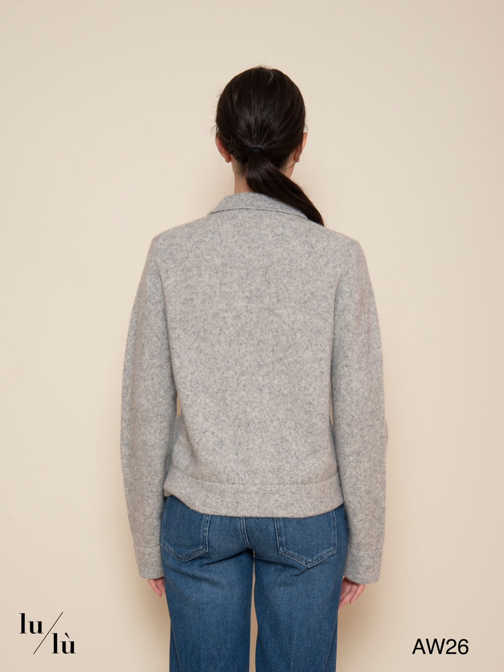Maiwen - Giacca in maglia di lana e cotone