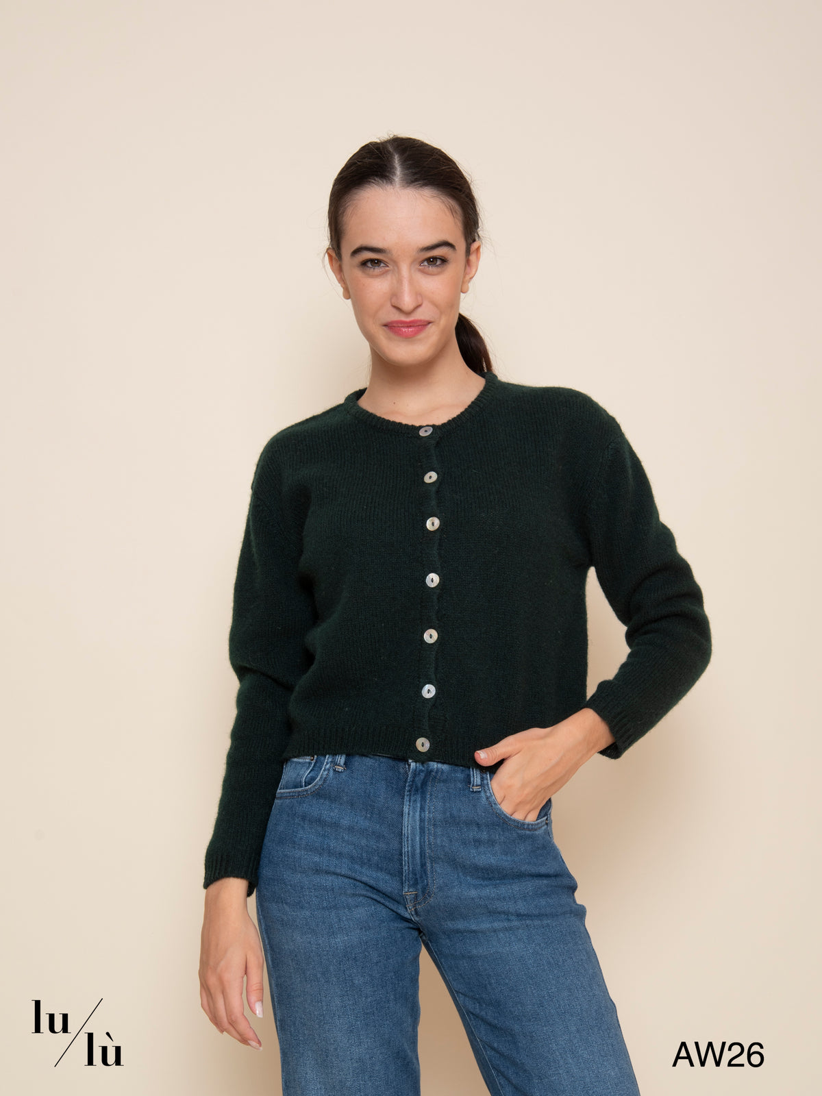 Betty - Cardigan 100% lana Shetland