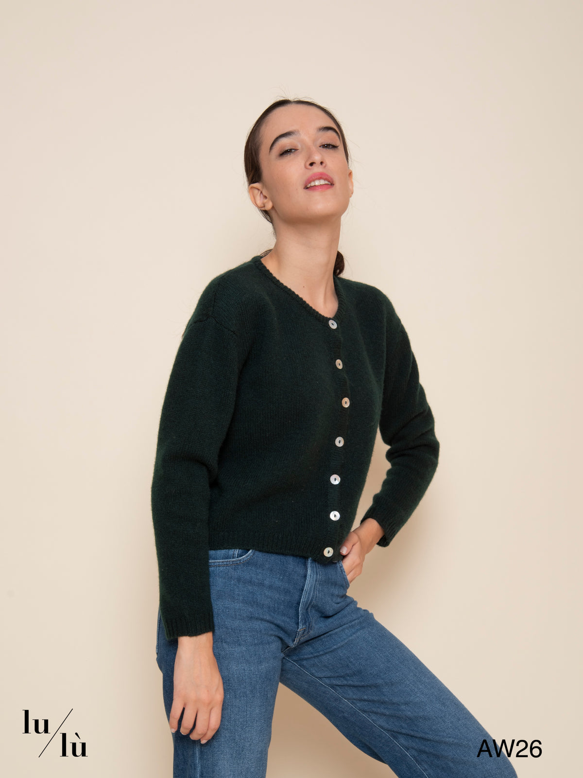 Betty - Cardigan 100% lana Shetland