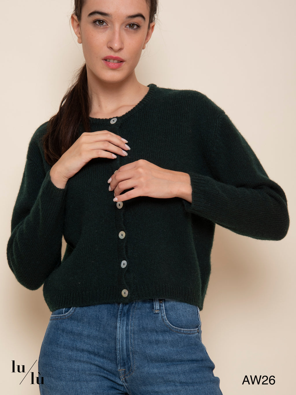 Betty - Cardigan 100% lana Shetland