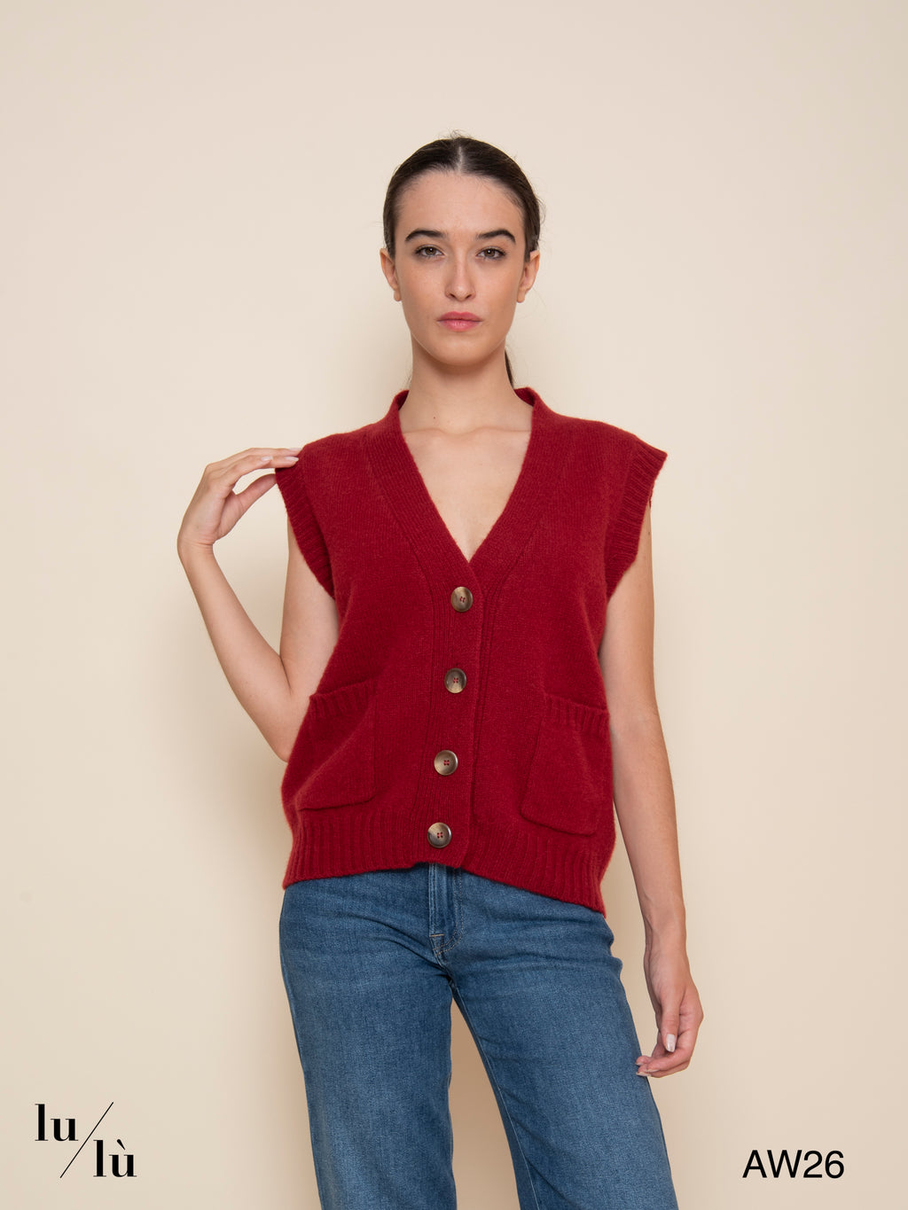 Jodi - Gilet 100% lana