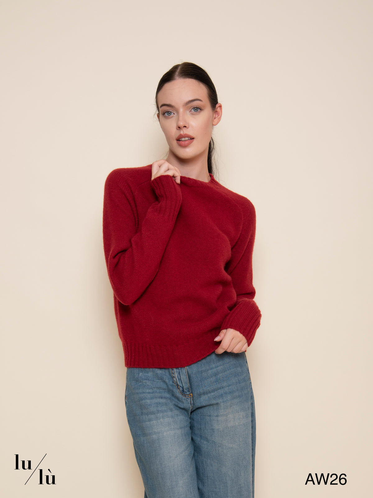 Mary - Maglia girocollo 100% lana