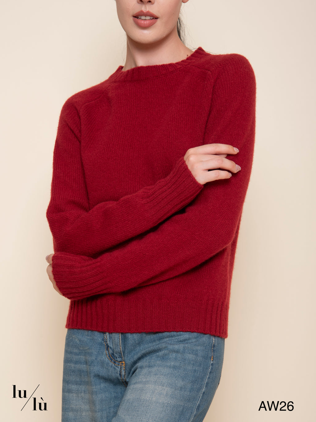Mary - Maglia girocollo 100% lana