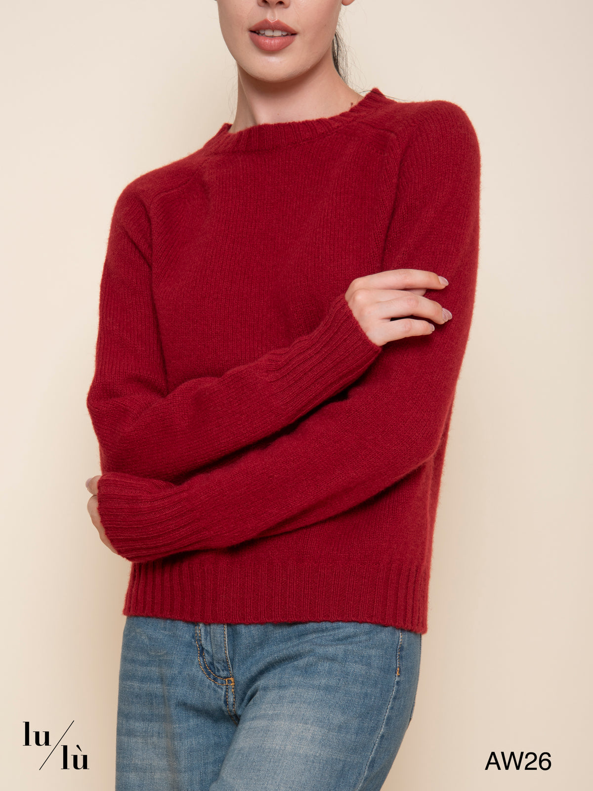Mary - Maglia girocollo 100% lana