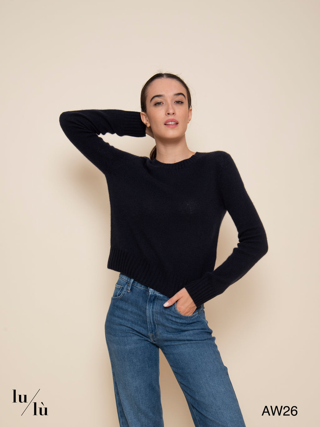 Molli Navy - Maglia 100% cashmere