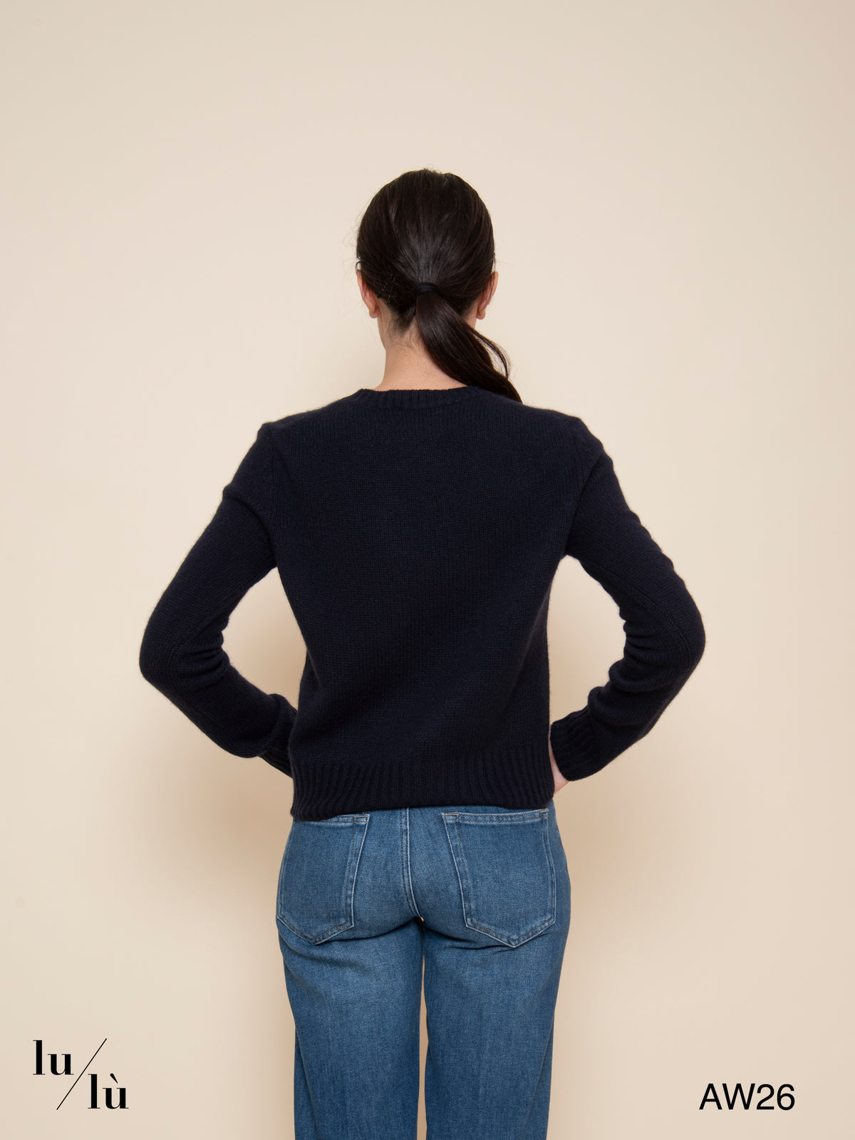 Molli Navy - Maglia 100% cashmere