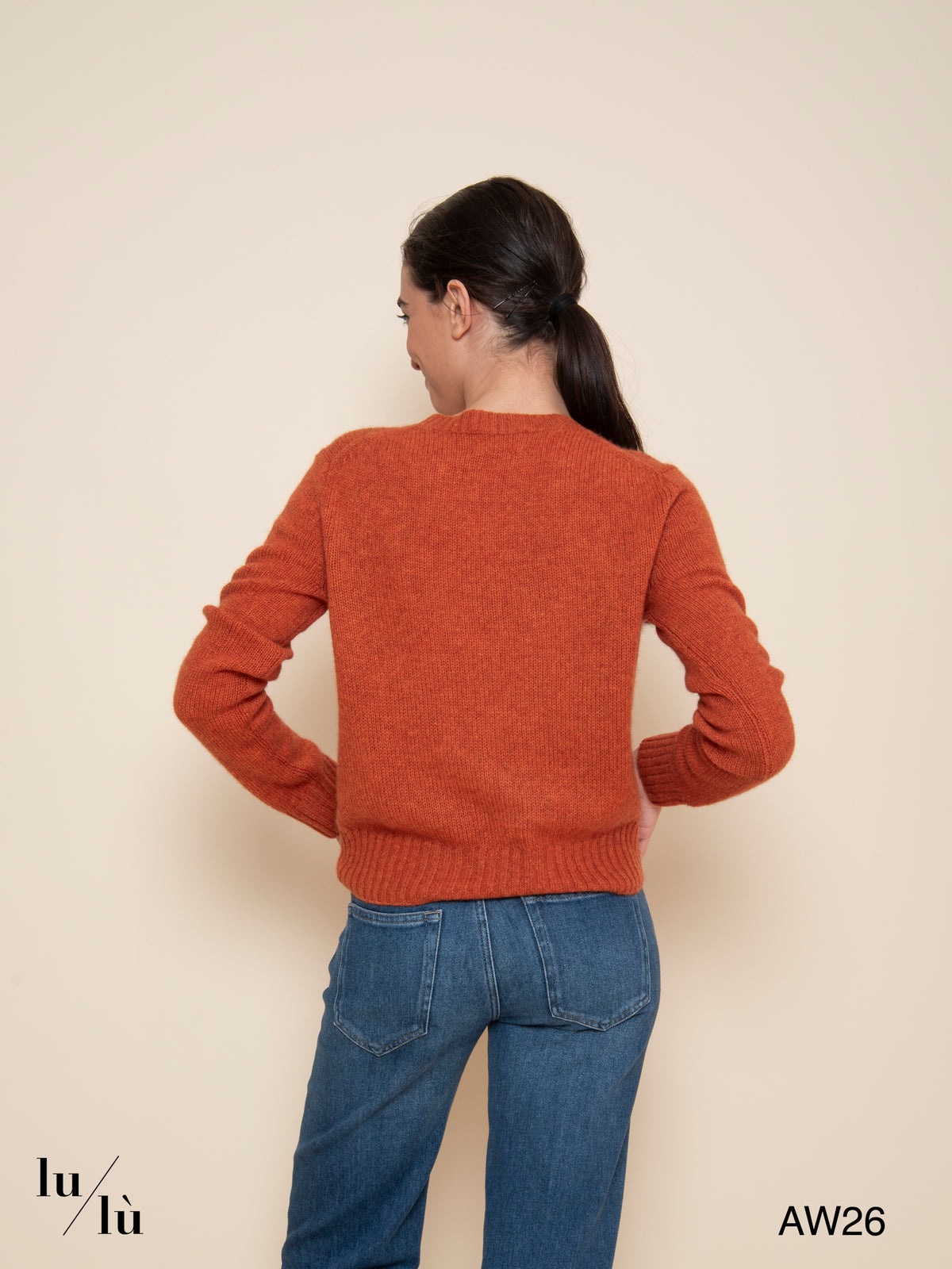Molli Orange - Maglia 100% cashmere