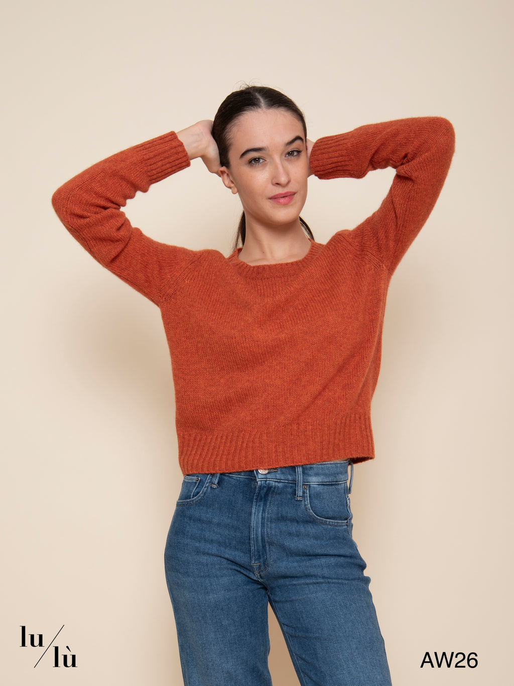 Molli Orange - Maglia 100% cashmere