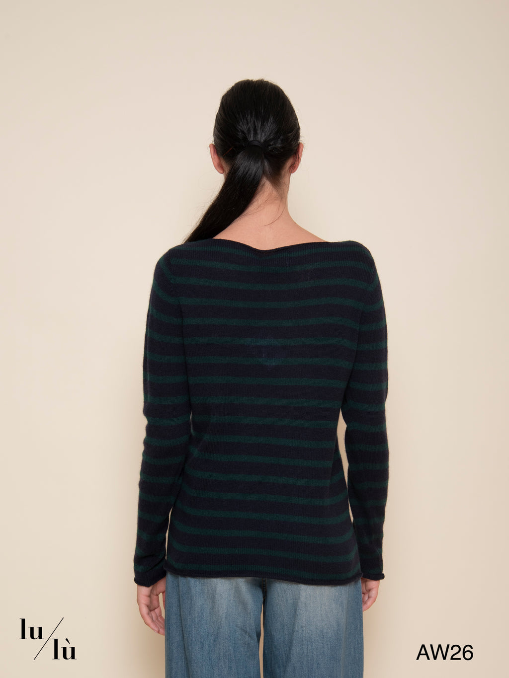 Carol Green - Maglia 100% cashmere a righe