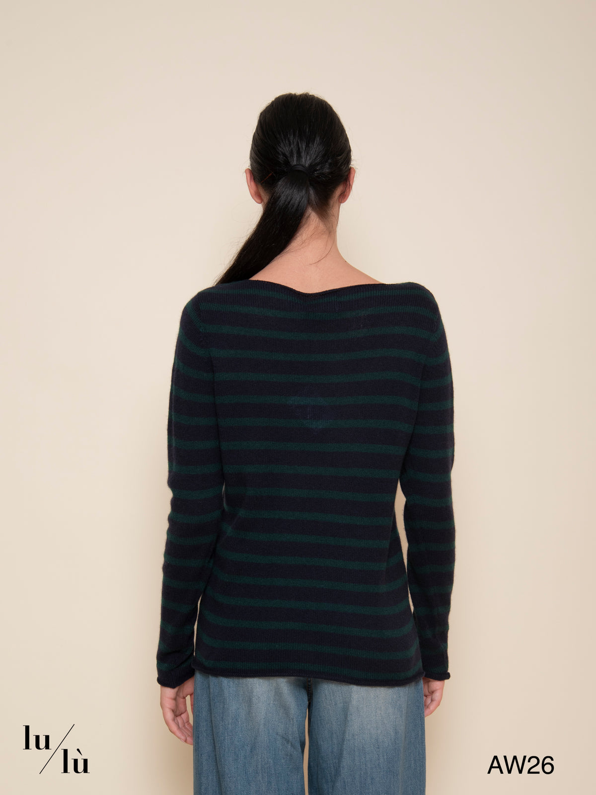Carol Green - Maglia 100% cashmere a righe
