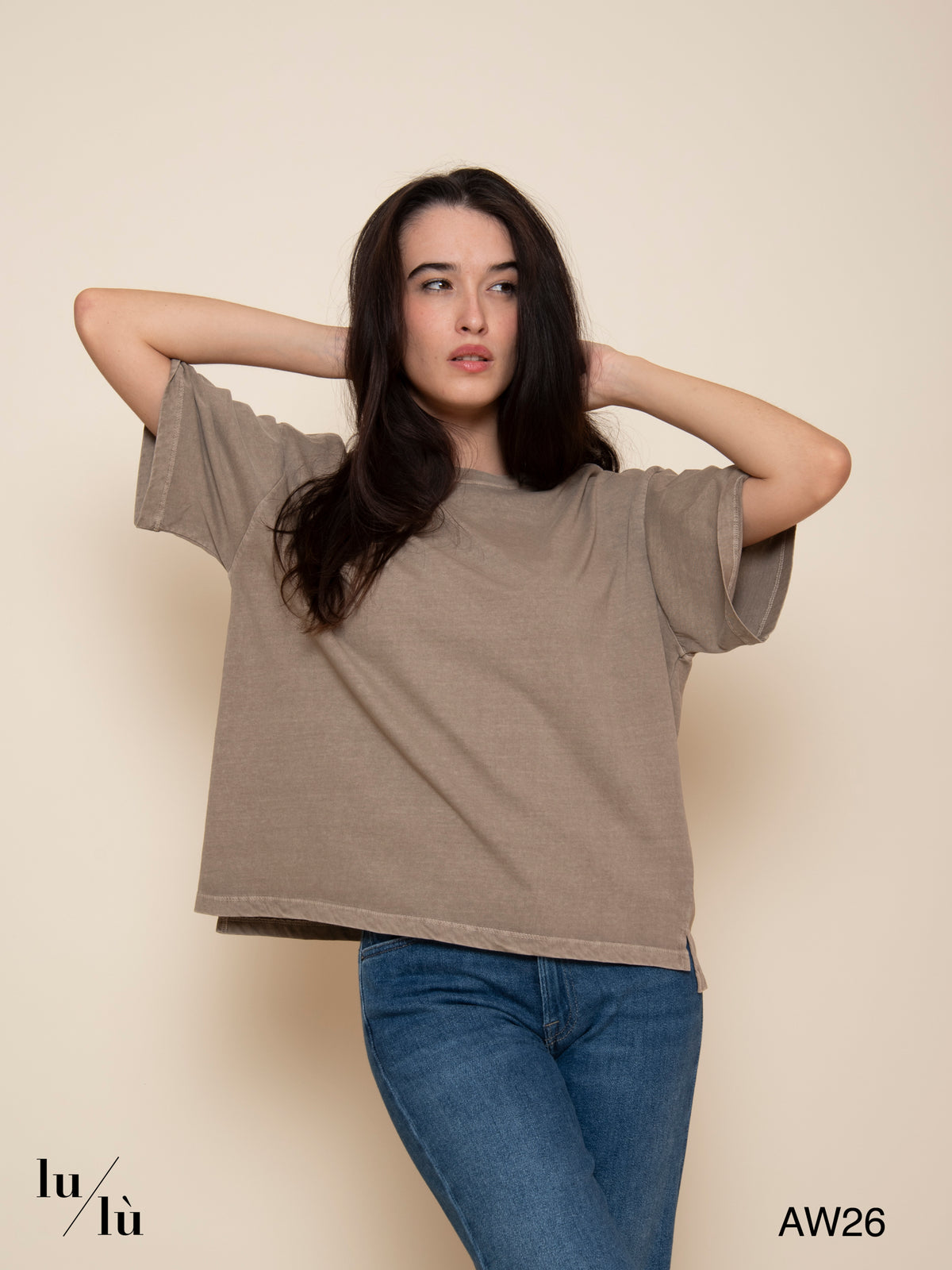 Ambre - T-shirt 100% cotone linea boxy