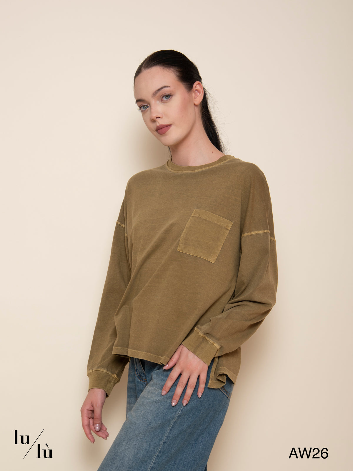 Vik - T-shirt 100% cotone con taschino