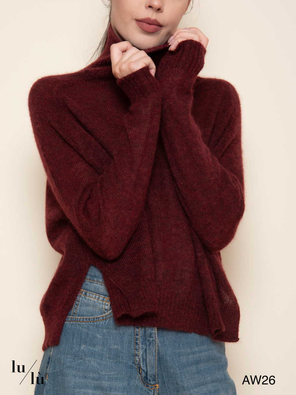 Elena - Dolcevita in alpaca e Super Kid Mohair