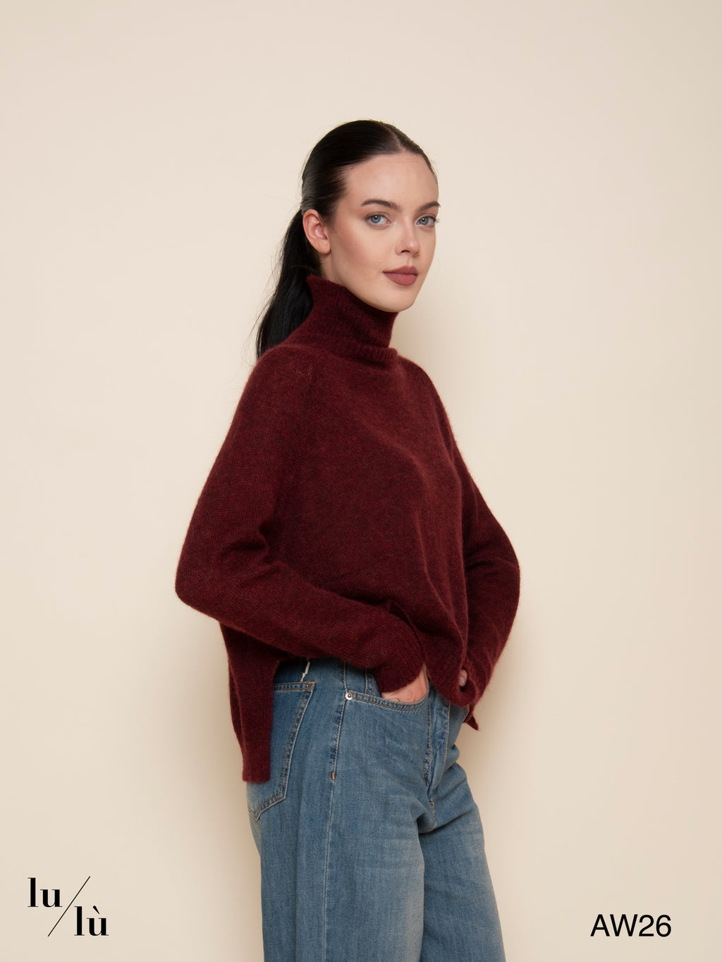 Elena - Dolcevita in alpaca e Super Kid Mohair