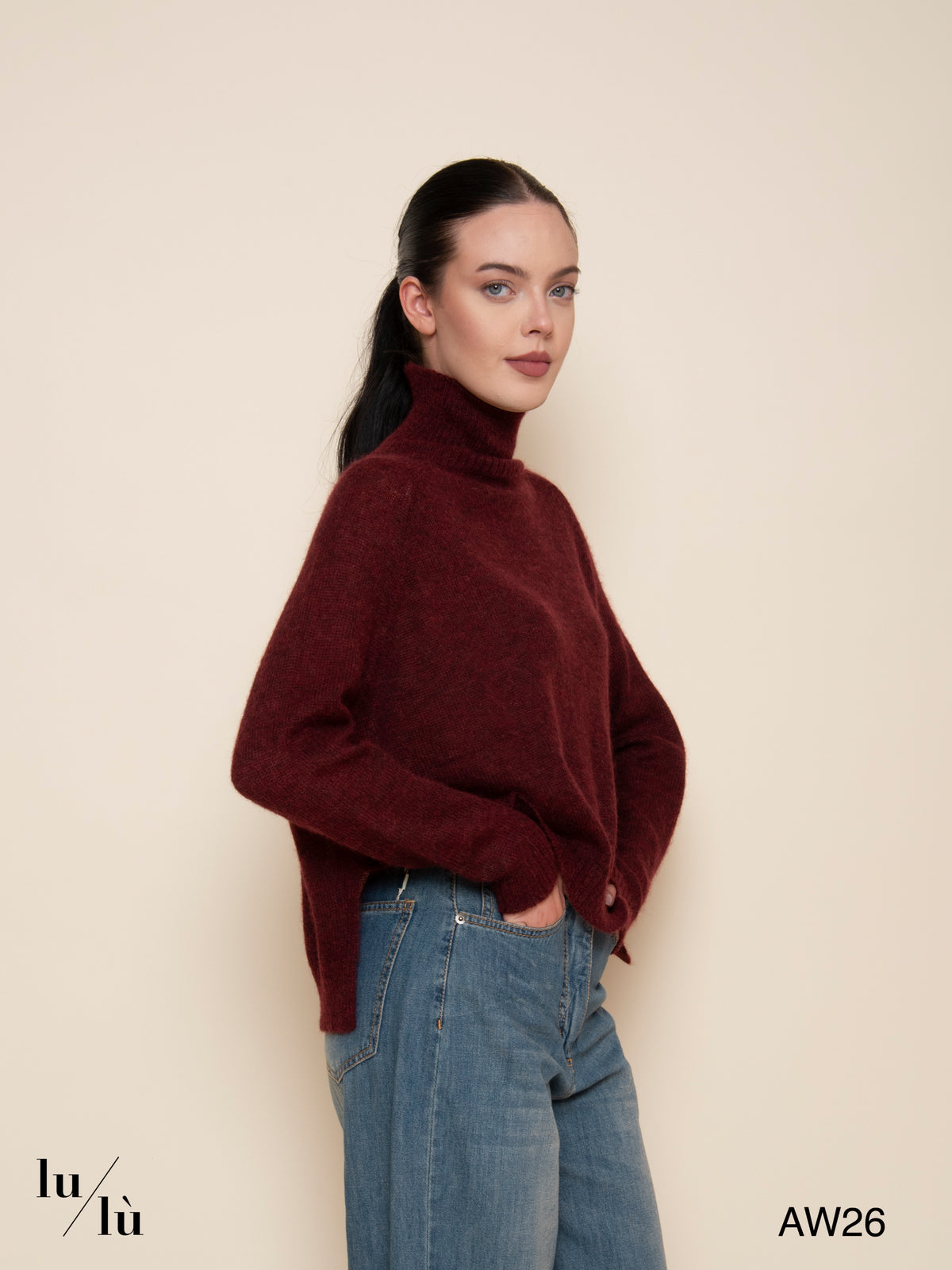 Elena - Dolcevita in alpaca e Super Kid Mohair
