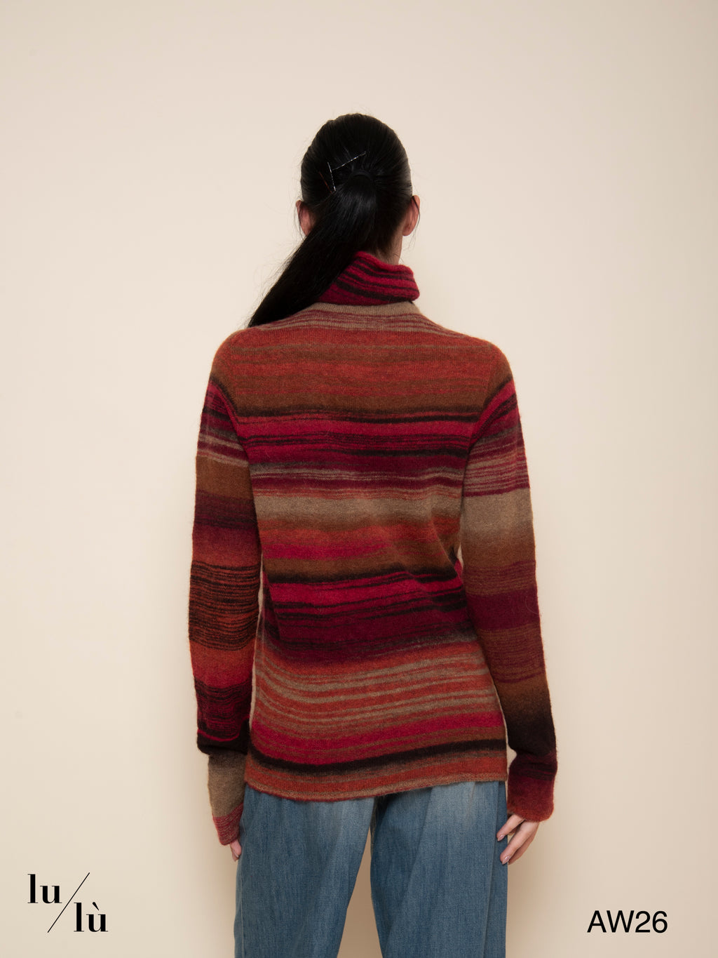 Imani - Dolcevita a righe in alpaca e mohair