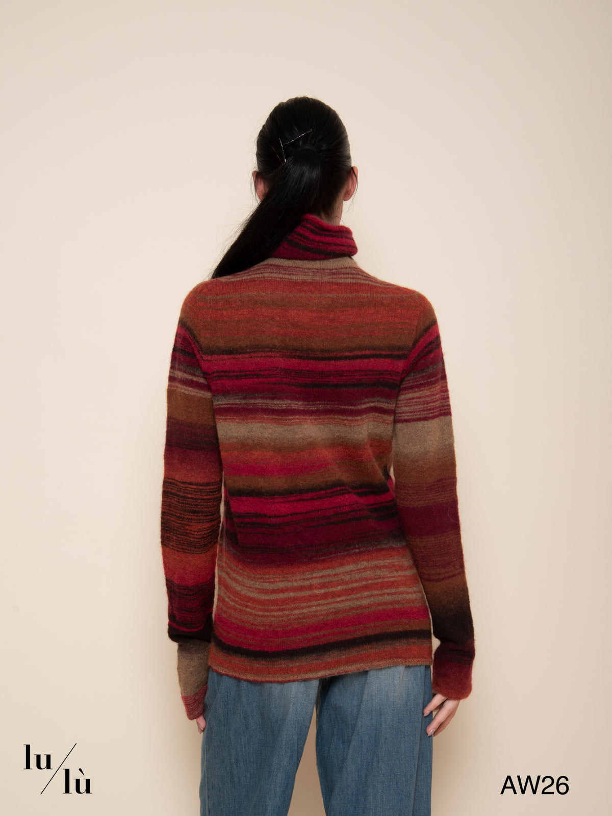 Imani - Dolcevita a righe in alpaca e mohair