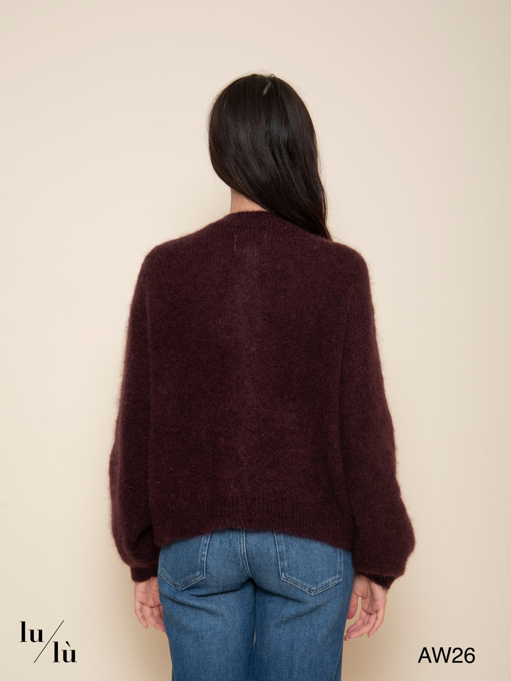 Aliocha - Cardigan in kid mohair e lana