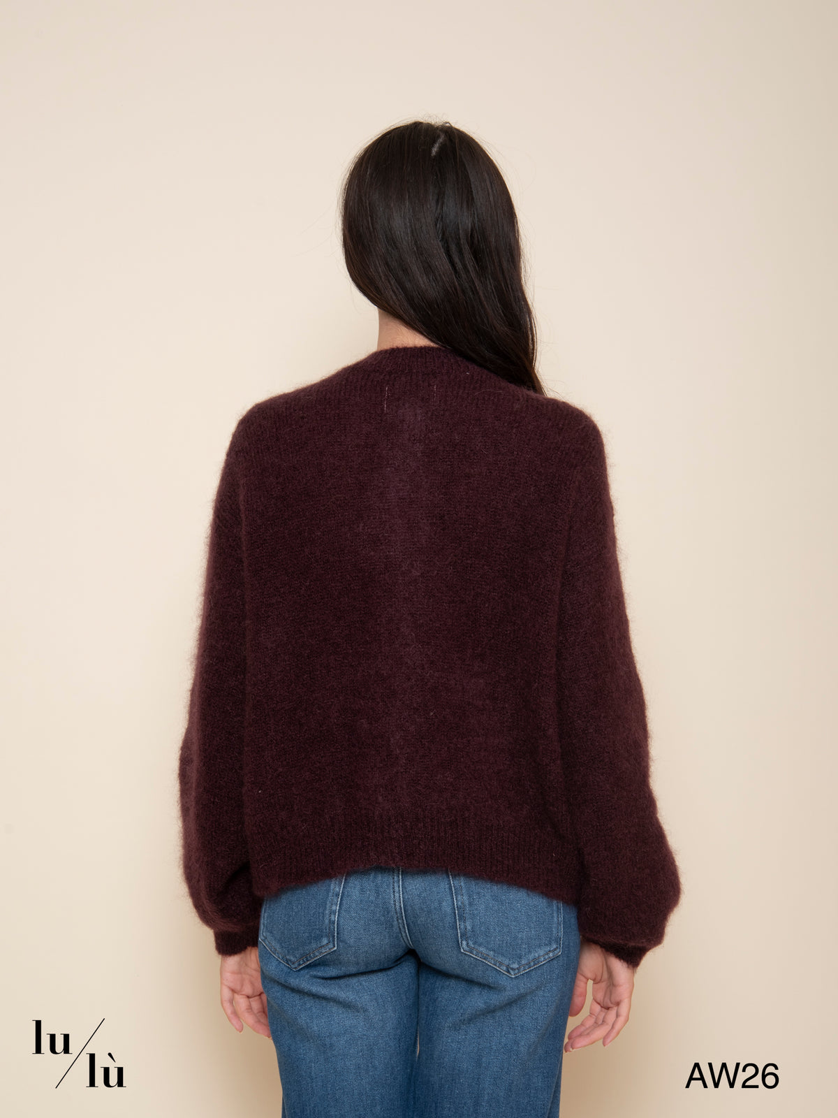 Aliocha - Cardigan in kid mohair e lana