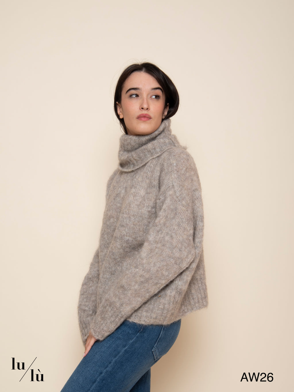 Alira - Maglia oversize in kid mohair e lana